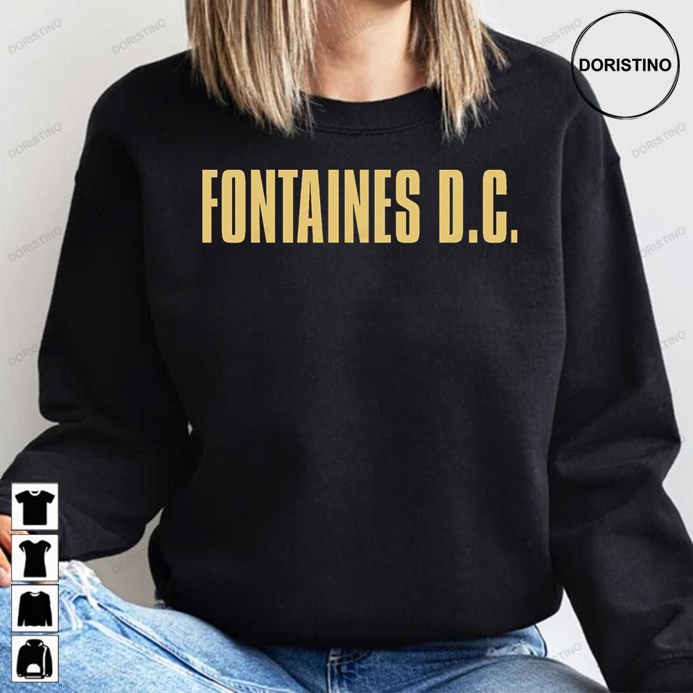 Yellow Logo Fontaines Dc Limited Edition Tshirts